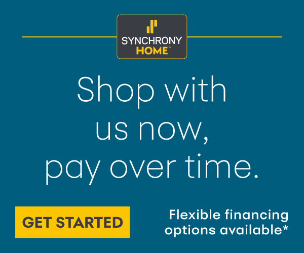 Flexible financing available through Synchrony