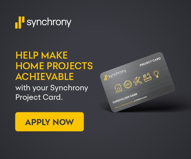 Flexible financing available through Synchrony