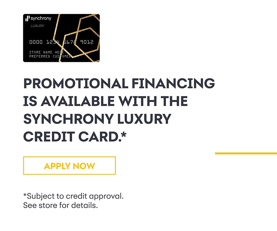 Flexible financing available through Synchrony